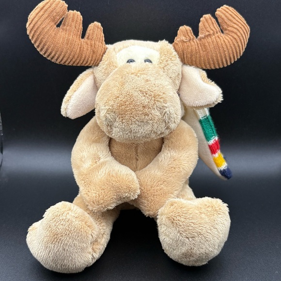 Hudson's Bay Company Other - Hudson Bay Moose Plush Toy with Iconic Striped Scarf – 7” Collectible, Vintage